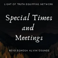 Special Times and Meetings