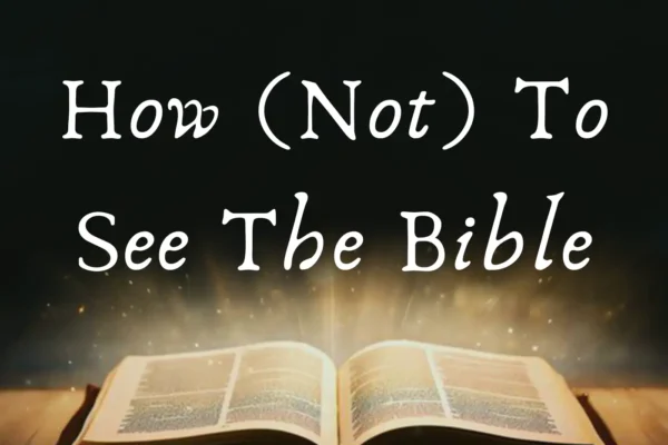 how (not) to see the bible