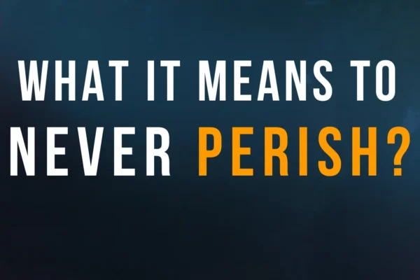 what it means to never perish